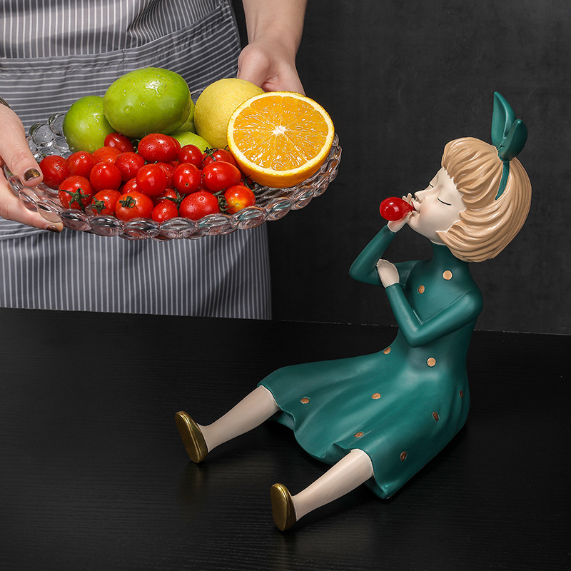 轻奢泡泡女实用装饰品果盘两用礼品 乔迁结婚生日礼物工艺品