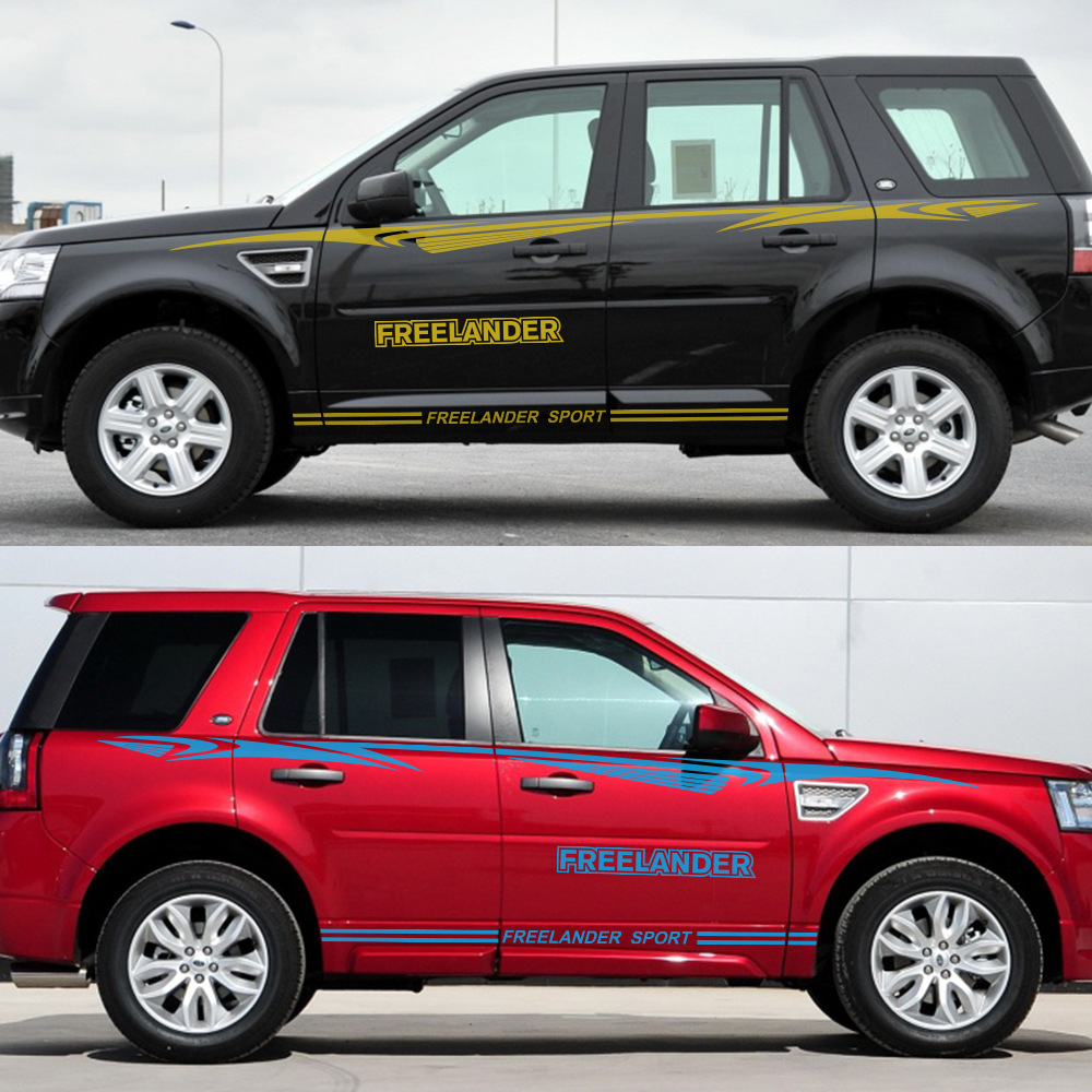 适用于路虎揽胜发现极光神行者全系侧裙车贴车门贴纸拉花改装贴