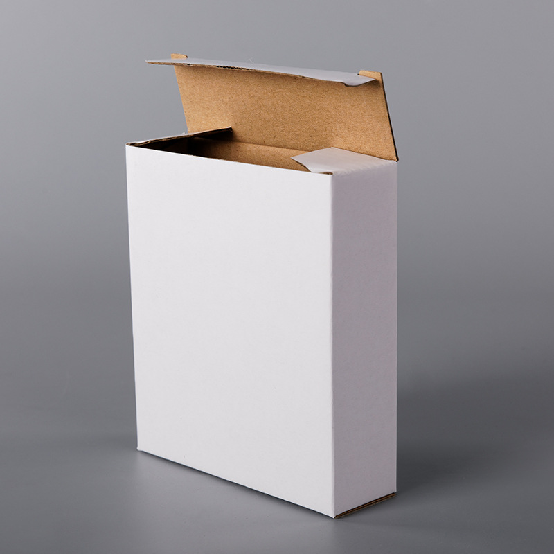 工厂定制小白盒日用包装电子产品包装盒瓦楞纸双插盒可印logo批发