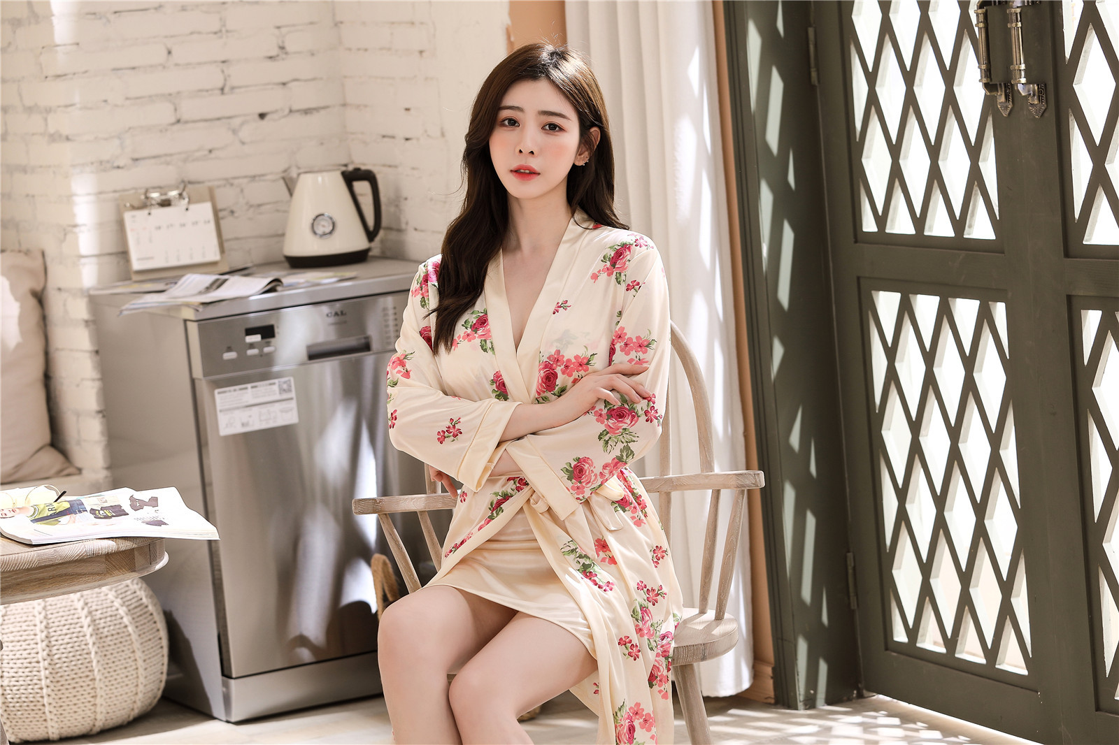 夏季薄款性感睡衣吊带冰丝情趣女人诱惑衣裙二件套睡裙居家套装