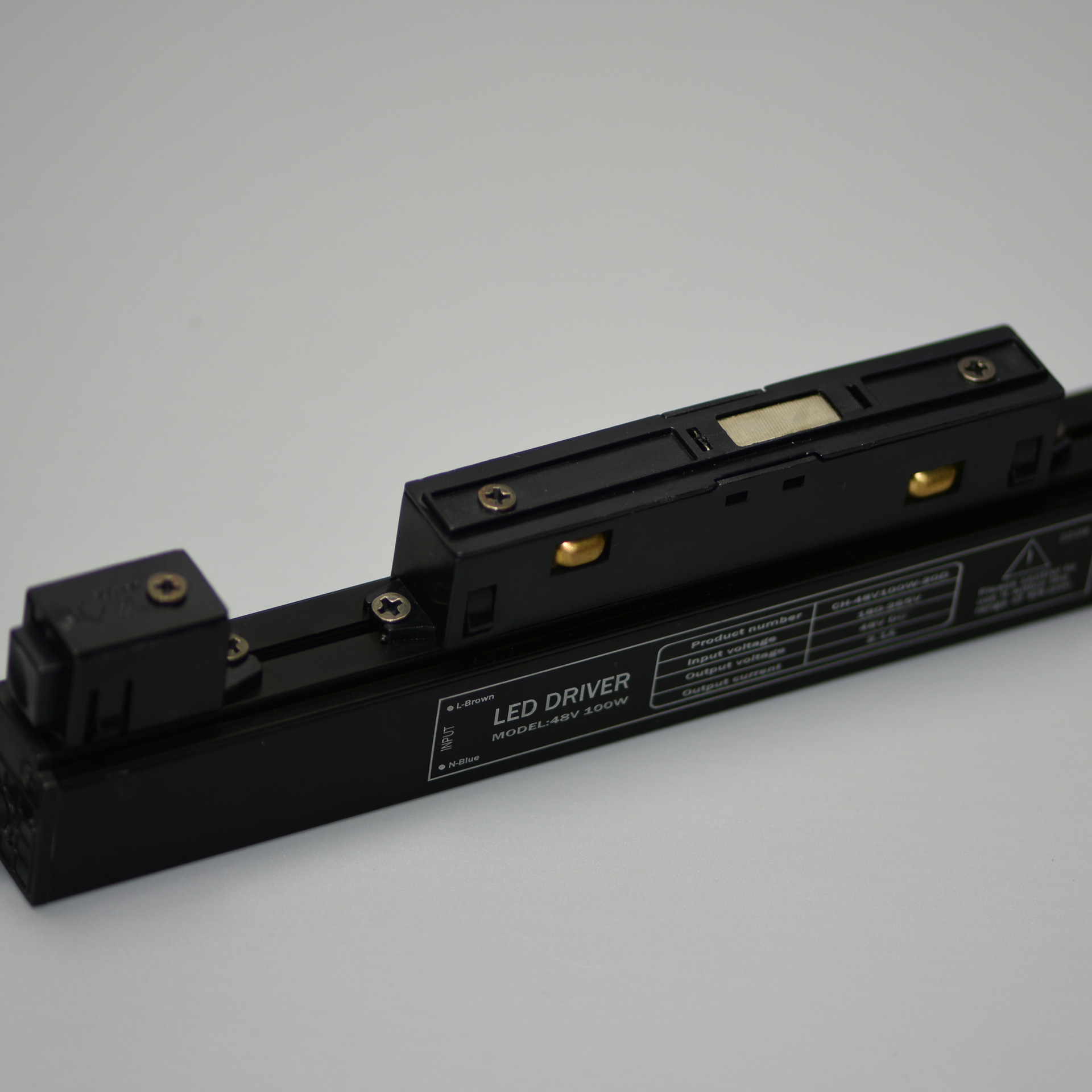 磁吸灯电源磁吸轨道48v内置电源适配器100w磁吸轨道