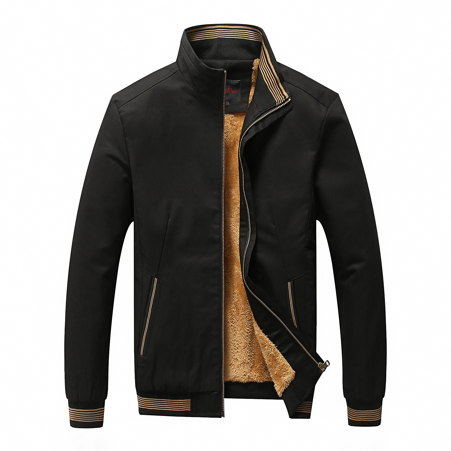 棉服夹克男黄色