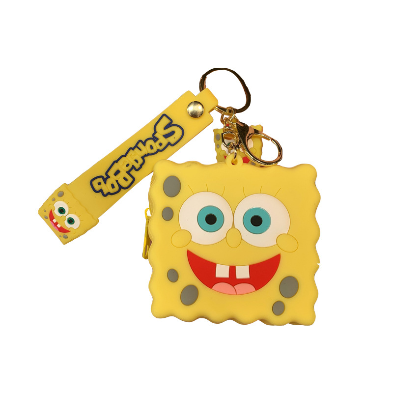 Cartoon Child Storage Key Chain Silicone Coin Purse Mini Key Pendants Couple Small Wallet Pendant Key Ring