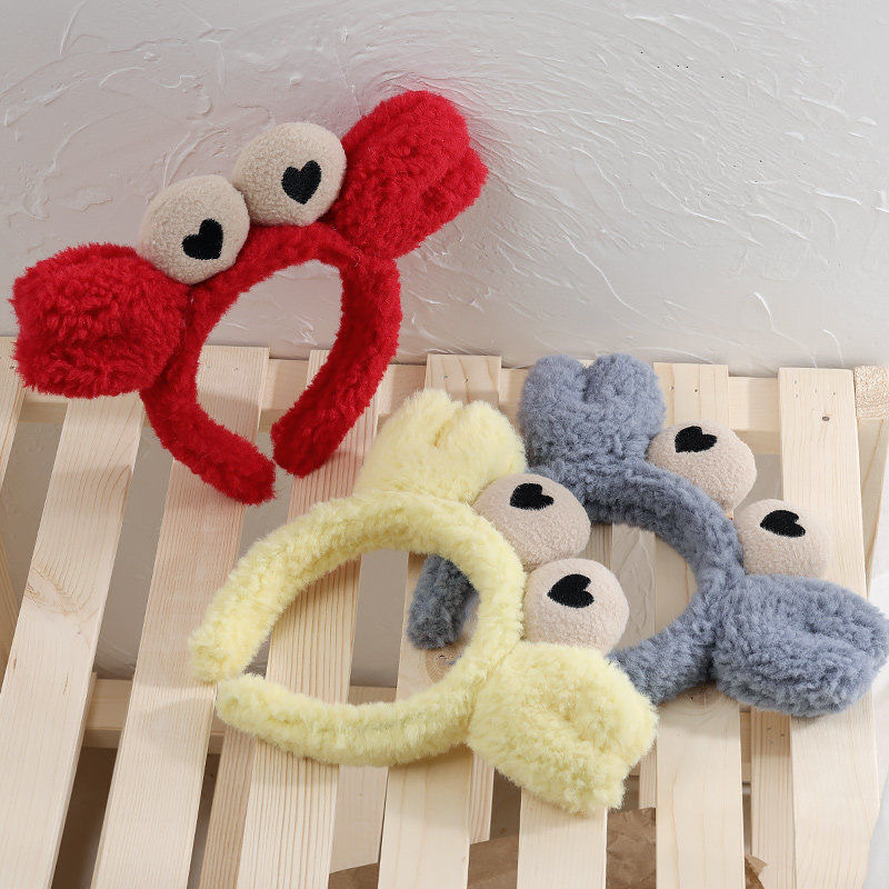 新款萌萌哒螃蟹发箍 时尚洗脸卖萌头饰发卡地摊境外货源厂家批发