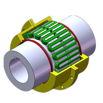 蛇簧联轴器js型蛇形弹簧联轴器大扭矩矿山机械用联轴器