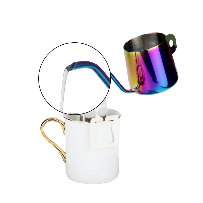Coffee Ear Hanging Hand Wash Pot 304 Stainless Steel Narrow Mouth Pot Mini Color Ear Hanging Pot Household Hand Made Coffee Maker