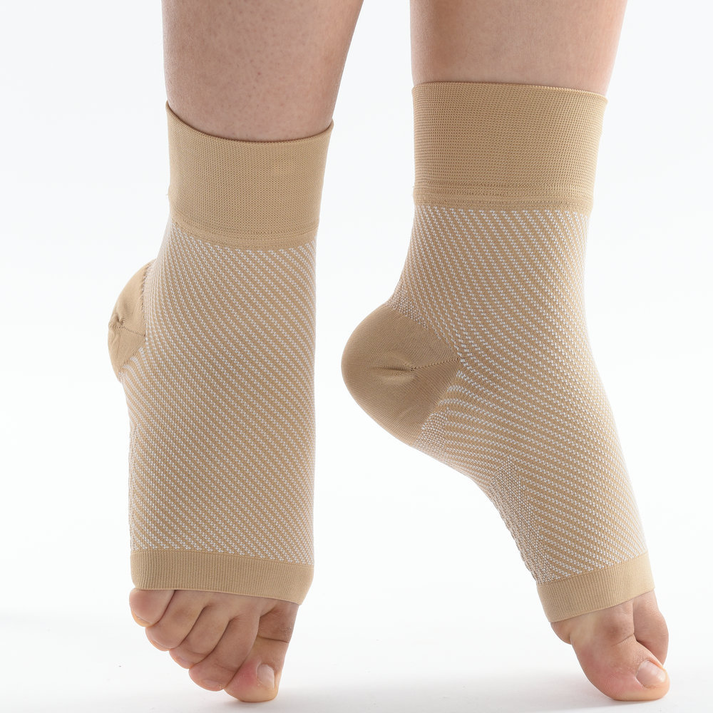 户外运动护脚踝防足底筋膜袜压缩脚套 压力短袜脚跟马刺足部护理