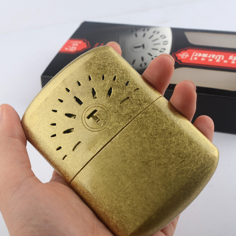 国产正品双枪暖手炉怀炉铜制暖手宝冬季温暖送男友老公圣诞节礼物