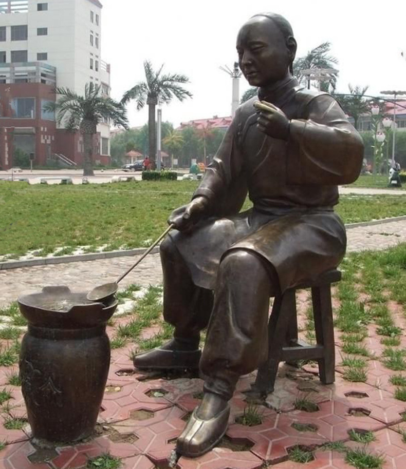 供应铸铜蔡元培雕塑 黄铜铸造校园文化人物雕像定制 工厂直销 02