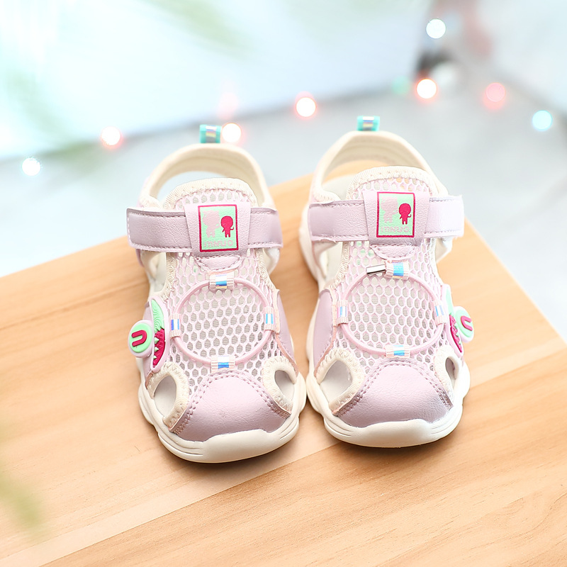 几米熊童凉鞋 2020夏季网布 儿童包头机能凉鞋 男童女童休闲凉鞋