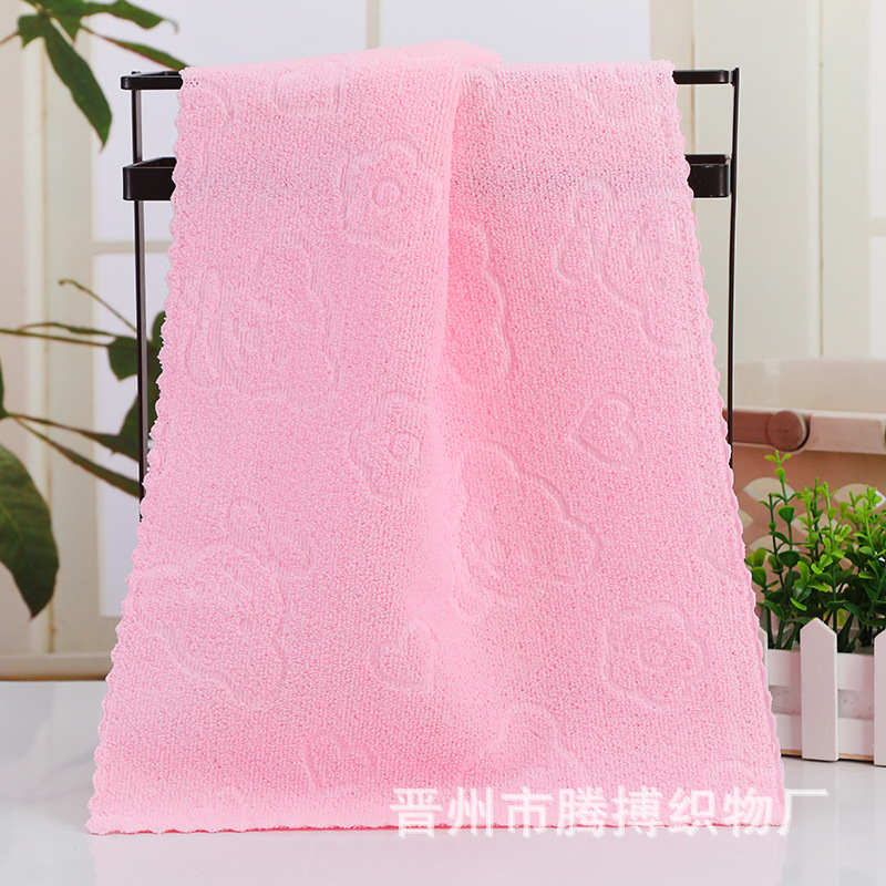 Factory Wholesale Towel Full 35G Colorful Bear Embossed Towel Stall Gift Household Cleaning Colorful Towel