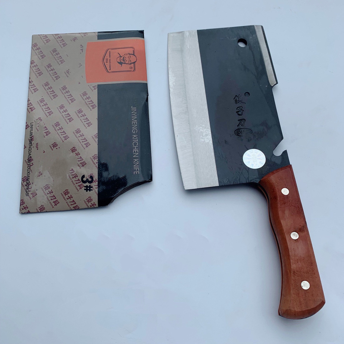 【厂家直销】傻子牌3#双刃刀 切片刀 厨师刀 家用刀 厨房菜刀