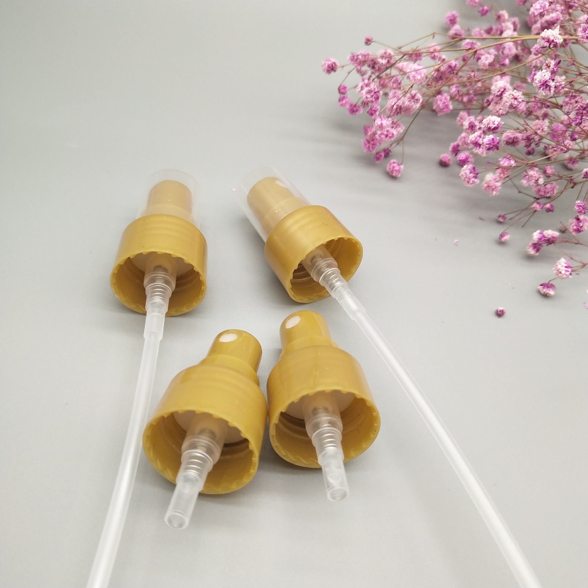 新款香水喷头 透明半罩塑料喷头 化妆品瓶按压式香水喷雾头可定做