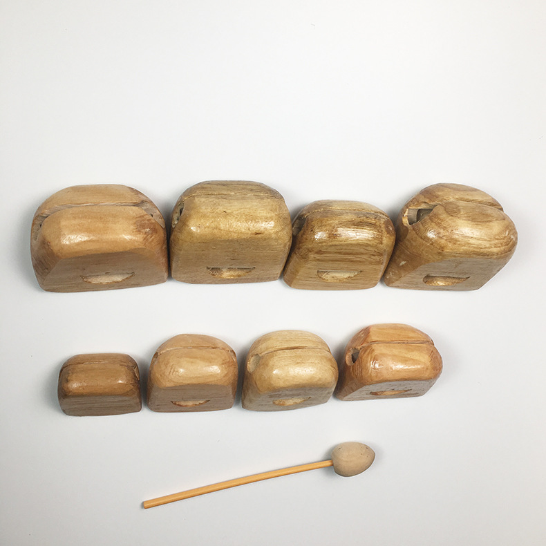 八音木鱼手敲木鱼儿童打击乐器八音木鱼学校教学乐器