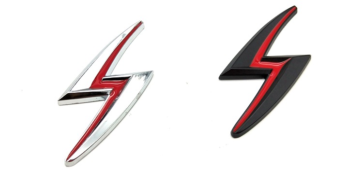 汽车s14 s15个性改装车贴 金属闪电s车标 车尾标 车身贴