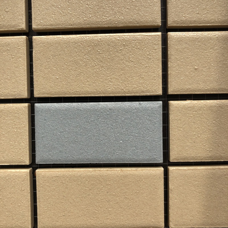 23*48外墙马赛克三个色混搭纸皮砖辊道烧制高层建筑外墙工程专用