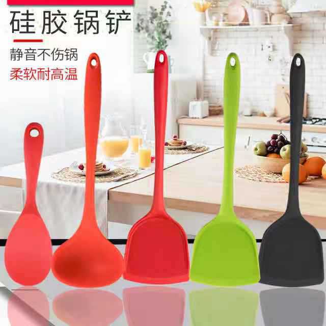 silicone spatula factory in stock kitchen utensils cooking spoon and shovel non-stick pan silicone shovel silicone kitchen spatula