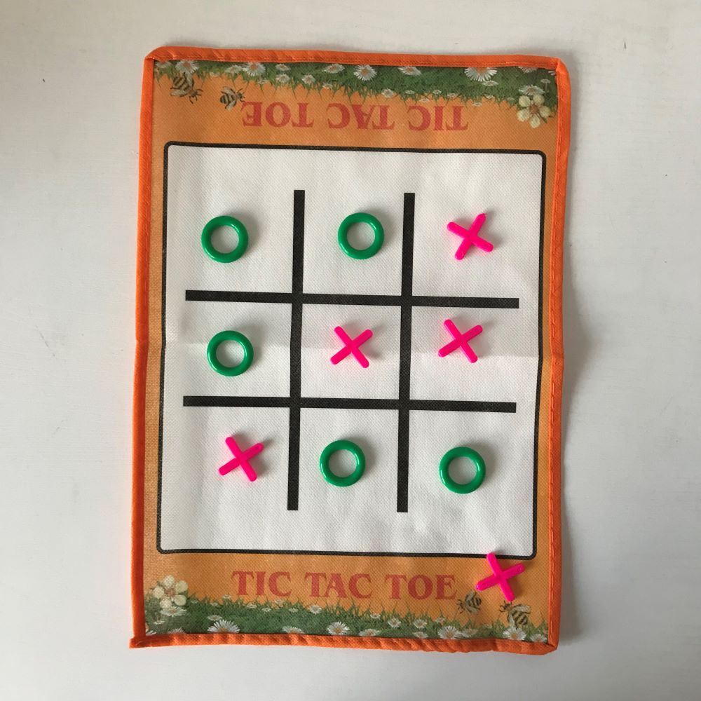 智力游戏无纺布圈叉棋井字棋九宫棋九格棋ox棋tic-tac-toe约35克