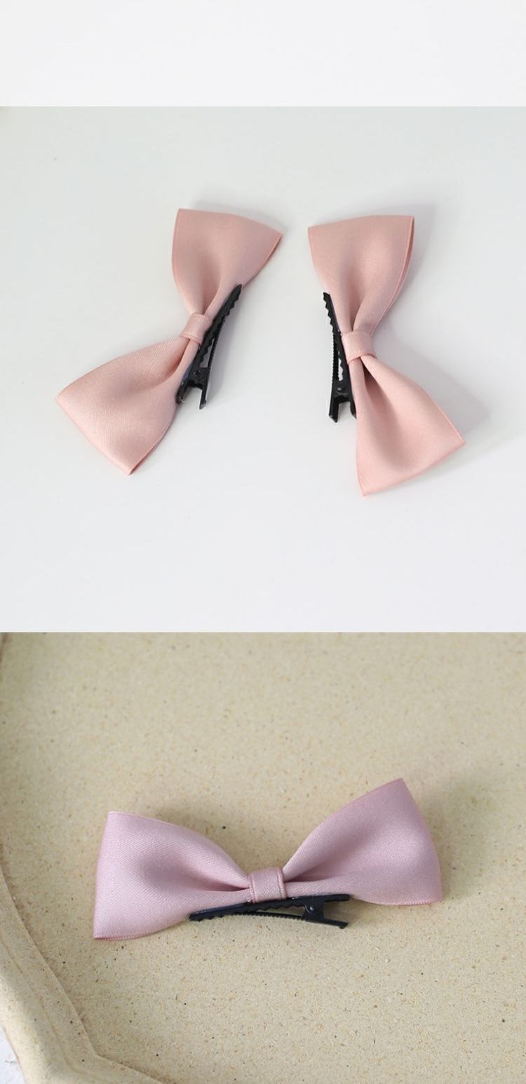 日系小萝莉可爱蝴蝶结双马尾对夹少女发饰红色复古文艺发夹侧边夹