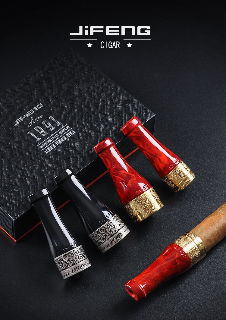 季风雪茄烟嘴多口径清洗型可循环使用雪茄咬嘴延长四件套烟具配件