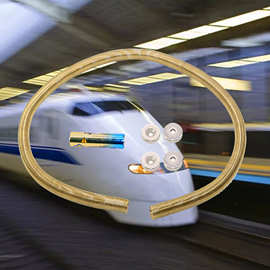 科技小制作钕磁铁电池有轨电磁小火车磁悬浮列车鋁线圈列车材料包