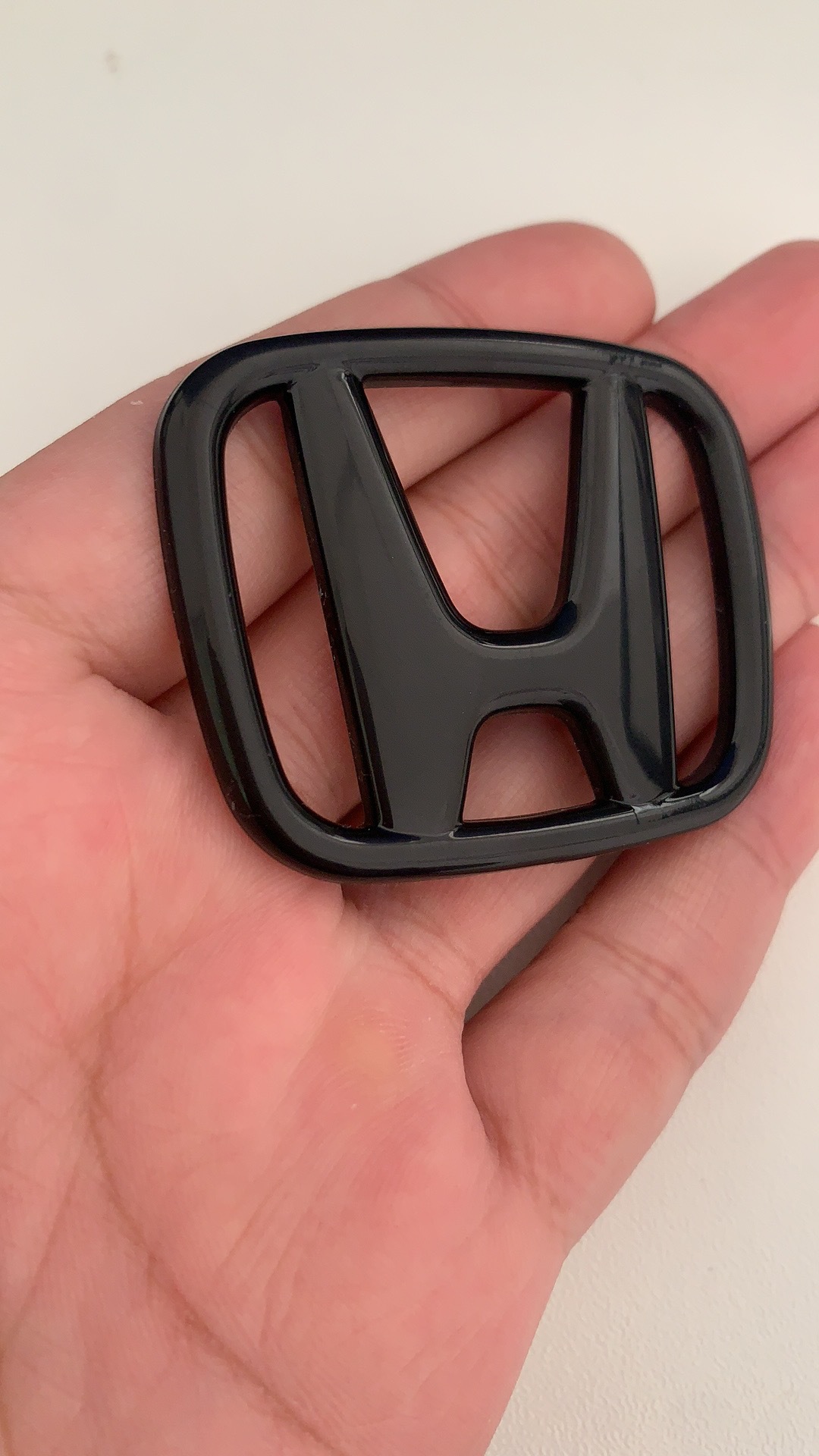 适用本田十代雅阁十代思域黑红前车标覆盖式后车标方向盘改装装饰