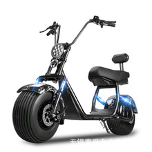 新品出口哈雷车观光摩托车大宽胎锂电电动踏板车升级座椅滑板车