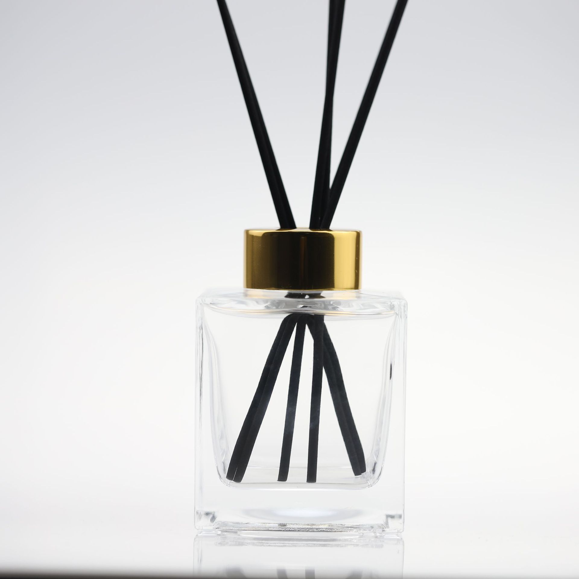 【居家香薰瓶】直角方瓶香薰玻璃瓶藤条无火香薰