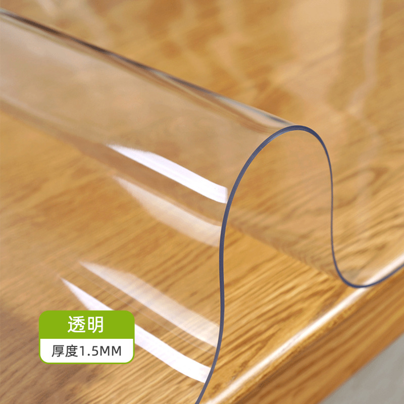 Transparent PVC Soft Glass Tablecloth Waterproof and Oilproof and Heatproof Disposable Tableclothes Coffee Table Mats Crystal Scraper Amazon