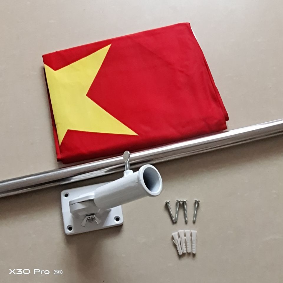 旗杆底座 墙壁旗杆 斜插底座 壁挂旗杆 国庆户外装饰路灯杆旗