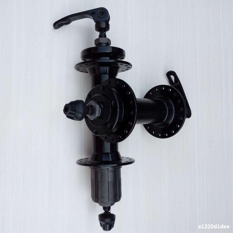 26*4.0雪地车变速卡式花鼓36孔珠档雪地车卡式花鼓高碳钢滚珠轴皮