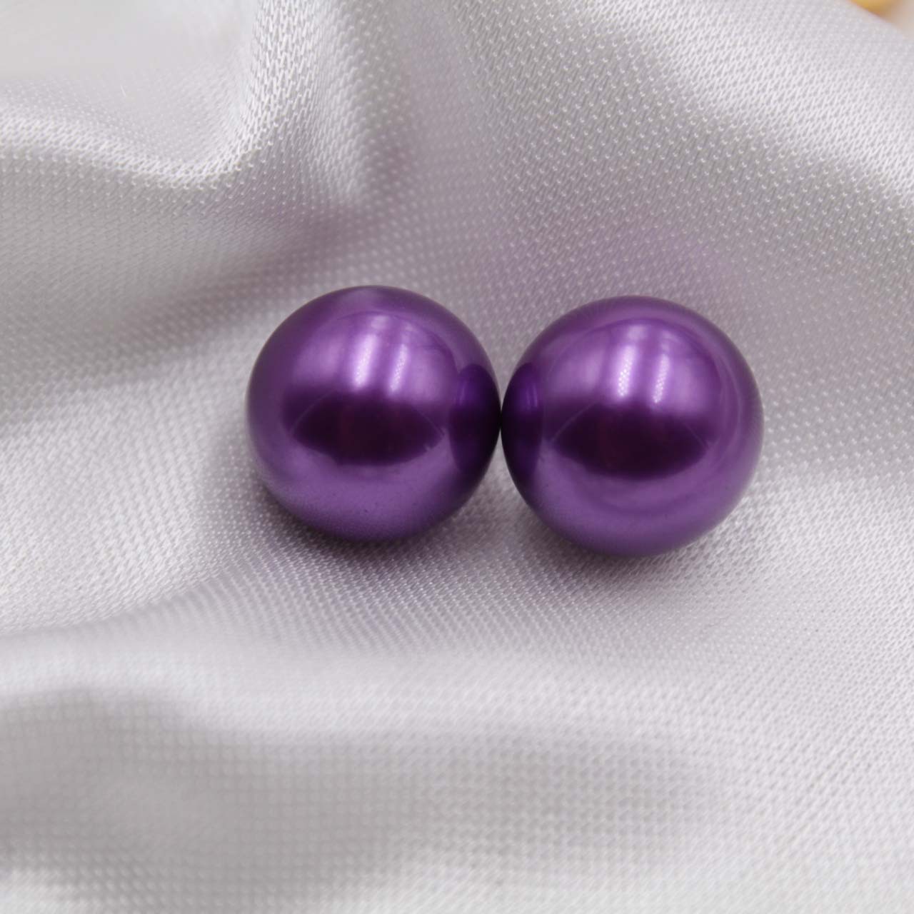 Highlight Imitation Shell Loose Pearl Beads Half Hole Imitation Shell Shijia Pearl Handmade DIY Necklace Pendant Parts Wholesale