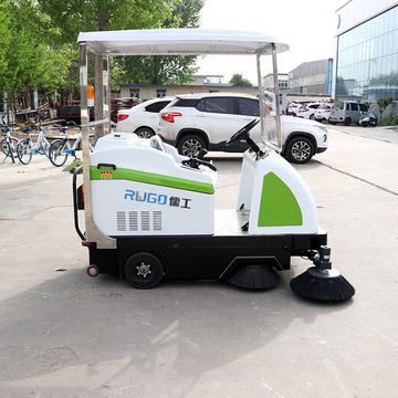 半封闭电动三轮扫地车大功率真空负压吸尘扫地高压冲洗一体扫地车
