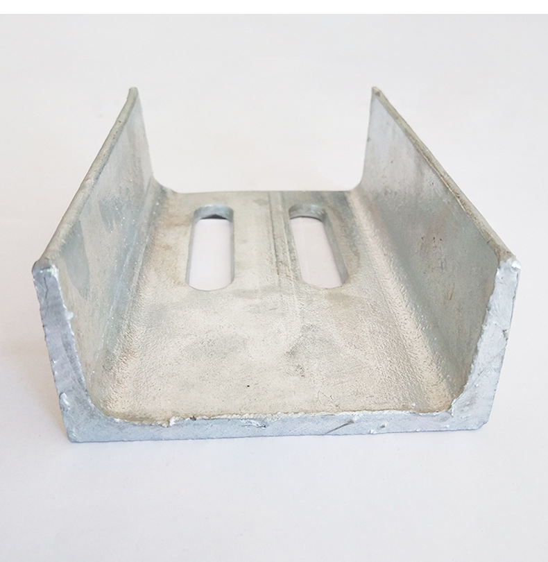 槽钢连接件 专业厂家定制幕墙挂件及材料配件 镀锌槽钢连接件