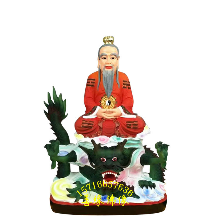 广成子神像图片昆仑十二金仙广成子像树脂玻璃钢善缘佛像厂