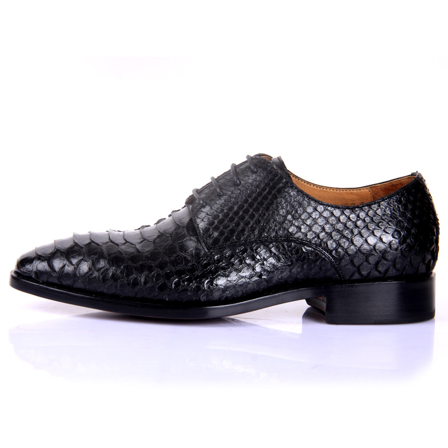 品牌欧美牛皮商务高帮皮鞋男士短鞋英伦潮流马丁鞋尖头布洛克雕花男鞋