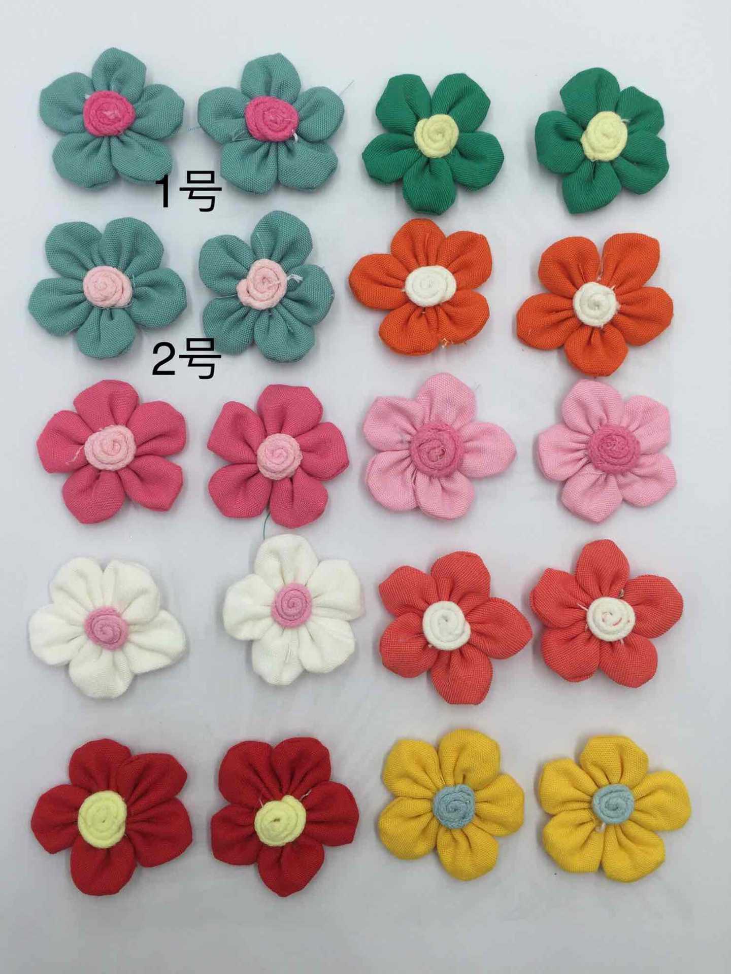 cotton monochrome five faces core diy clip accessories factory direct sales