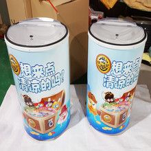 65L广告促销冰桶画面冰桶保温保密冰桶户外促销冷饮加厚移动冰桶