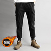 20110 Autumn and winter trousers Korean Edition Plush thickening Sports pants winter sweatpants  man leisure time trousers