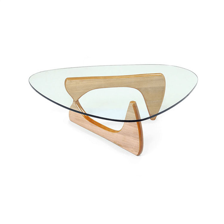 包邮野口勇三角钢化玻璃简约小户型ins茶几noguchi coffee  table
