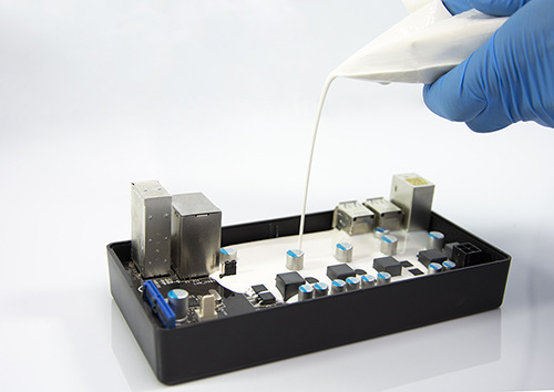 高硬度电源导热电子灌封胶阻燃密封胶绝缘白色树脂 ab胶