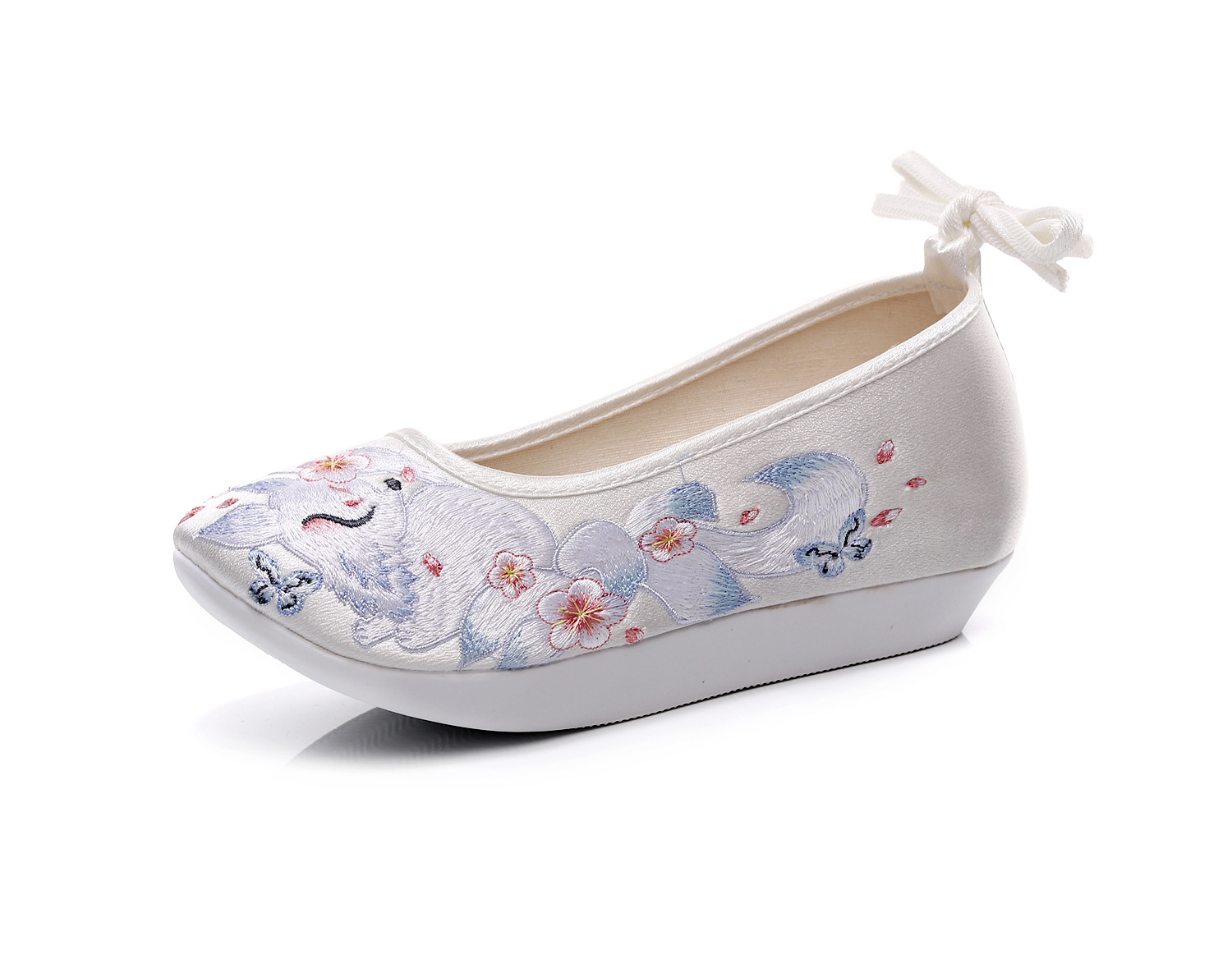 【九尾狐】明制登云履古风古装内增高厚底坡跟汉服绣花鞋子女秋冬