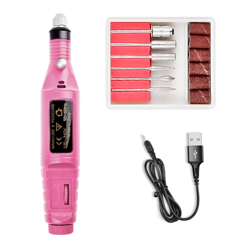 Usb Portable Nail Polishing Machine Nail Electric Peeling Polishing Nail Sander Pen Factory Direct Sales