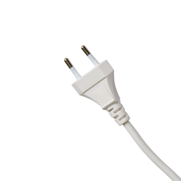 外贸出口 欧规电源线 欧标电源线二插头 欧4.0mm扁二插