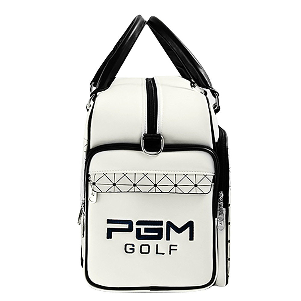 PGM Golf Clothing Bag Plaid Fashion Waterproof Pu Material Sling Bag in a Jacket Loy Large Capacity Independent Shoe Bag Spot