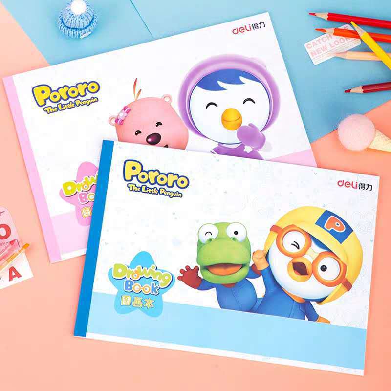新品73379 pororo啵乐乐 可爱儿童b5学生绘画本涂鸦本30张/本