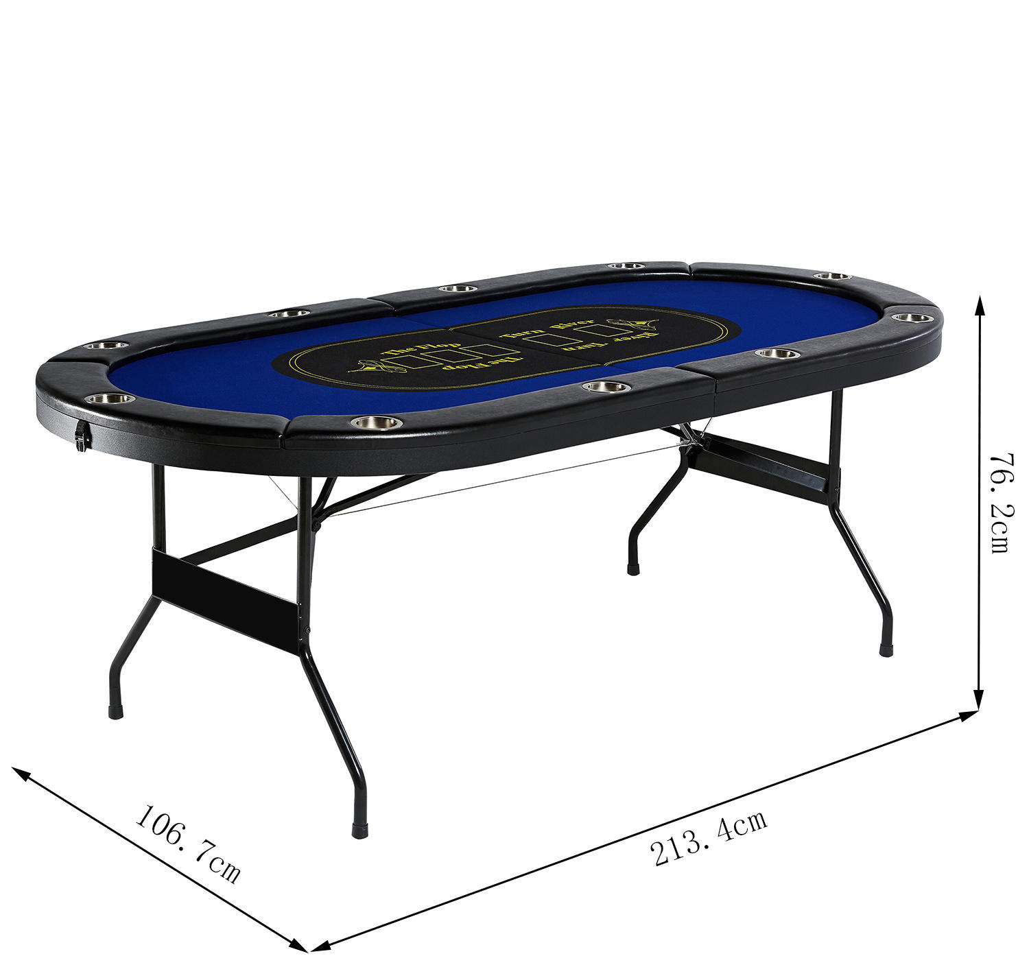 84寸德州扑克桌筹码桌俱乐部娱乐10人游戏桌可订制可出样