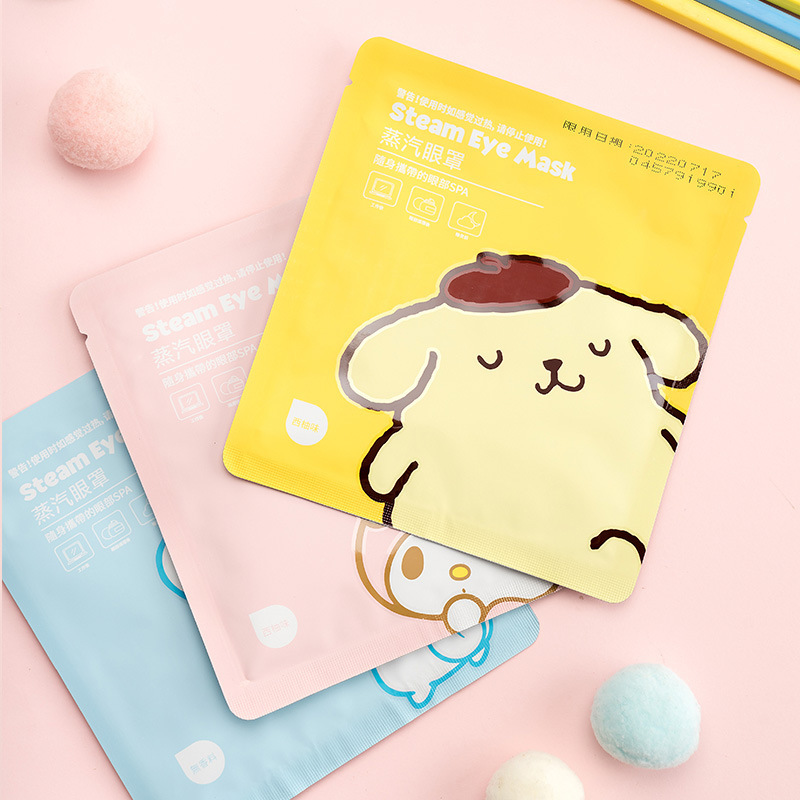 批发miniso/名创优品自发热眼罩三丽鸥卡通5片装蒸汽眼罩