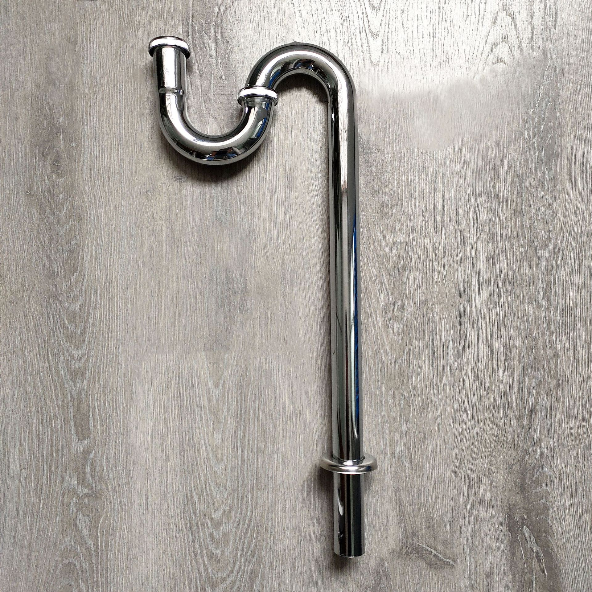 不锈钢s弯管下水管 洗手盆电镀下水弯管 厂家批发面盆下水器