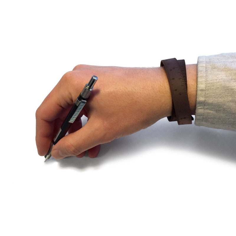 复古时尚皮革卷尺 学习办公用手腕尺子 便携量衣尺子礼品定制